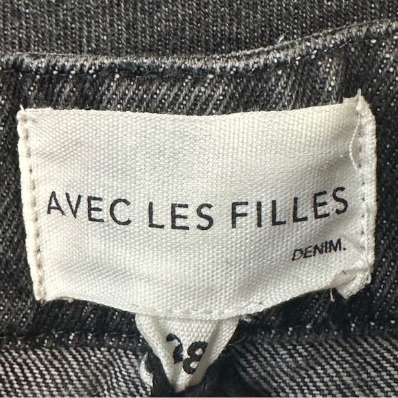 Avec Les Filles Faux Leather Trim Straight Leg Pants. Sz: 28/US 6 - Picture 8 of 10